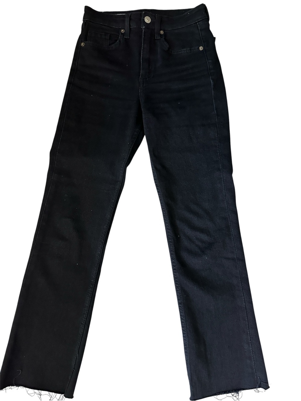 NWOT Zara Black Ankle Cropped Jeans Size 0